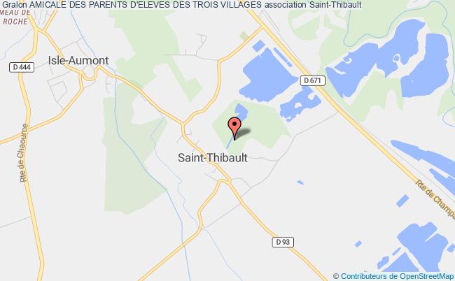 plan association Amicale Des Parents D'eleves Des Trois Villages Saint-Thibault