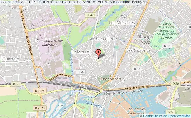 plan association Amicale Des Parents D'eleves Du Grand Meaulnes Bourges