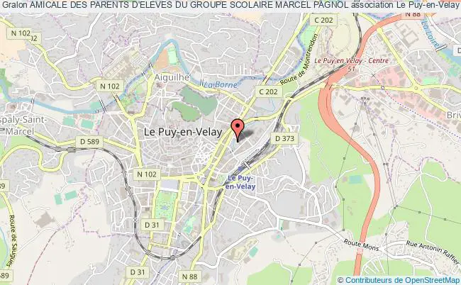 plan association Amicale Des Parents D'eleves Du Groupe Scolaire Marcel Pagnol Le Puy-en-Velay