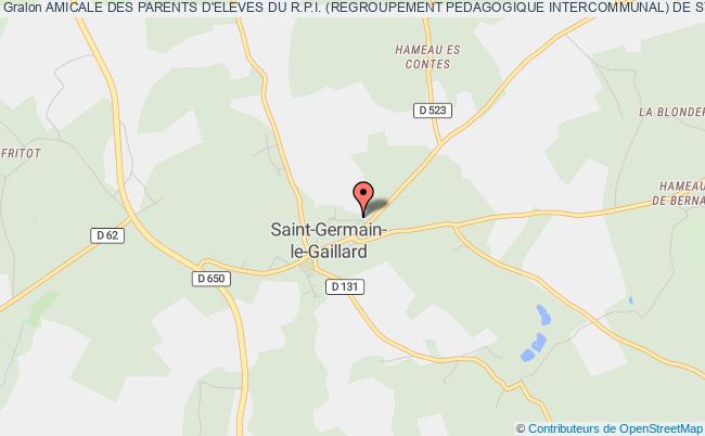 plan association Amicale Des Parents D'eleves Du R.p.i. (regroupement Pedagogique Intercommunal) De St-germain-le-gaillard - Le Rozel - Pierreville Saint-Germain-le-Gaillard
