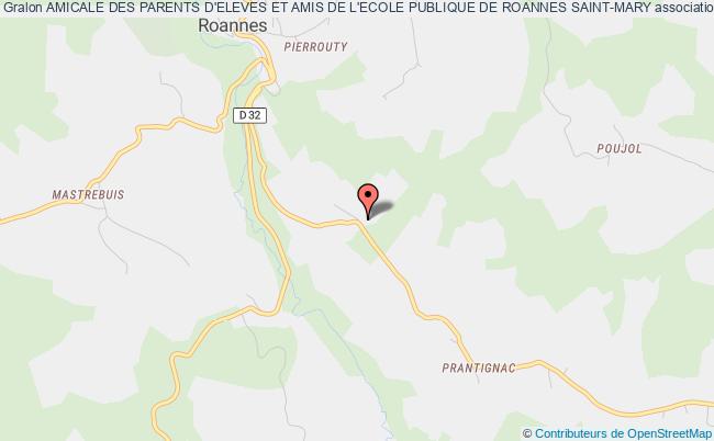 plan association Amicale Des Parents D'eleves Et Amis De L'ecole Publique De Roannes Saint-mary Roannes-Saint-Mary