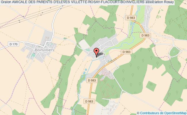 plan association Amicale Des Parents D'eleves Villette-rosay-flacourt-boinvilliers Rosay