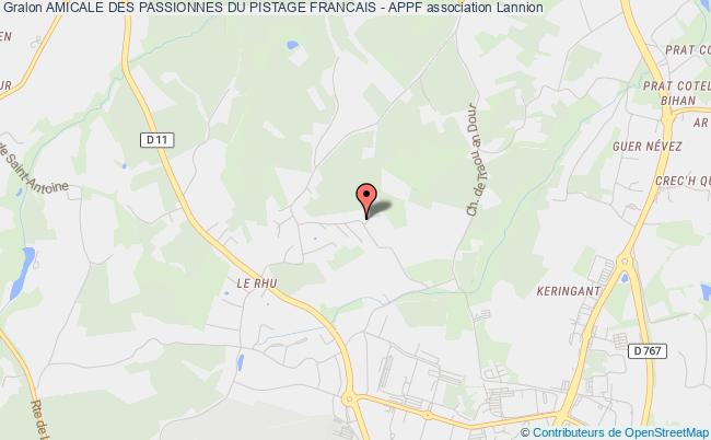 plan association Amicale Des Passionnes Du Pistage Francais - Appf Lannion