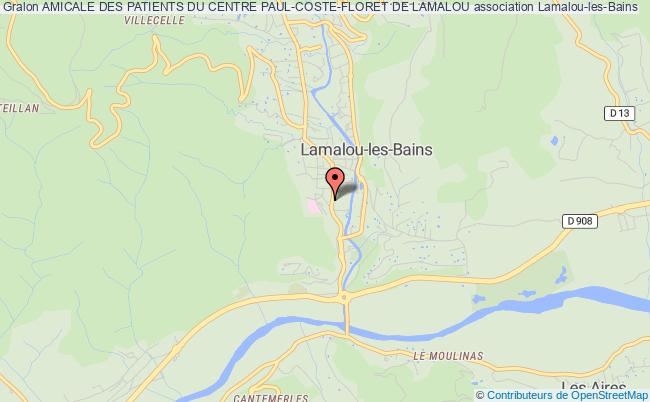 plan association Amicale Des Patients Du Centre Paul-coste-floret De Lamalou Lamalou-les-Bains