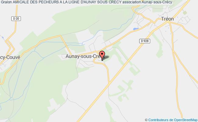 plan association Amicale Des Pecheurs A La Ligne D'aunay Sous Crecy Aunay-sous-Crécy