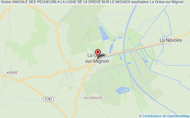 plan association Amicale Des Pecheurs A La Ligne De La Greve Sur Le Mignon La    Grève-sur-Mignon