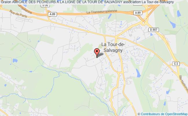 plan association Amicale Des Pecheurs A La Ligne De La Tour De Salvagny La Tour-de-Salvagny