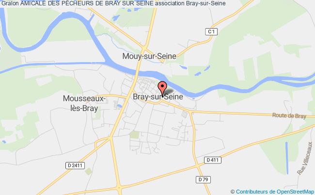 plan association Amicale Des PÊcheurs De Bray Sur Seine Bray-sur-Seine