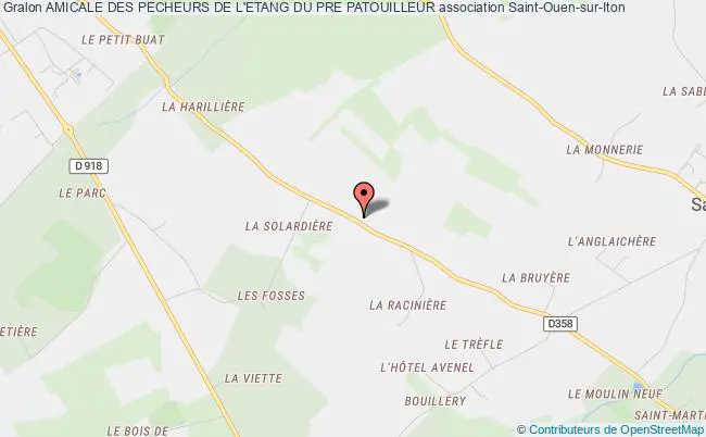 plan association Amicale Des Pecheurs De L'etang Du Pre Patouilleur Saint-Ouen-sur-Iton