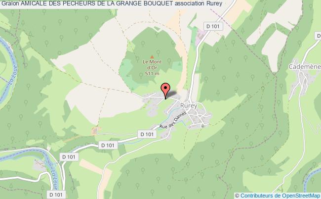plan association Amicale Des Pecheurs De La Grange Bouquet Rurey