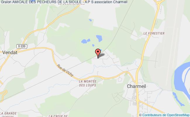 plan association Amicale Des Pecheurs De La Sioule - A P S Charmeil
