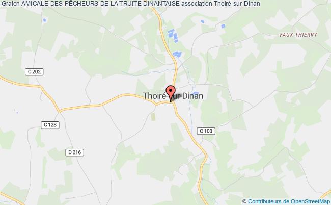 plan association Amicale Des PÊcheurs De La Truite Dinantaise Thoiré-sur-Dinan