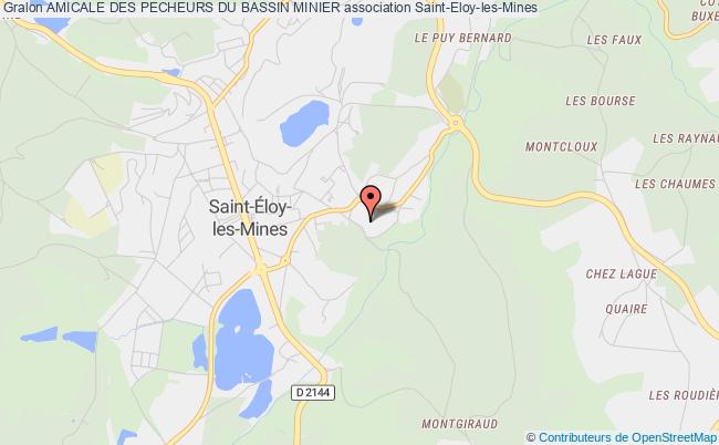 plan association Amicale Des Pecheurs Du Bassin Minier Saint-Éloy-les-Mines