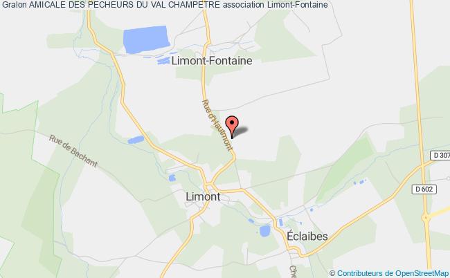 plan association Amicale Des Pecheurs Du Val Champetre Limont-Fontaine