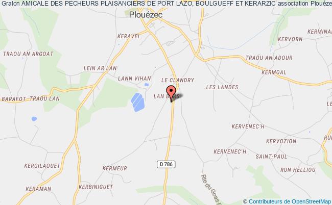 plan association Amicale Des Pecheurs Plaisanciers De Port Lazo, Boulgueff Et Kerarzic Plouézec