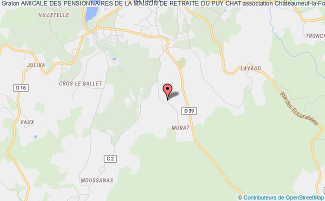 plan association Amicale Des Pensionnaires De La Maison De Retraite Du Puy Chat Châteauneuf-la-Forêt