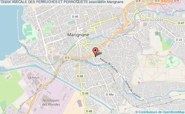 plan association Amicale Des Perruches Et Perroquets Marignane