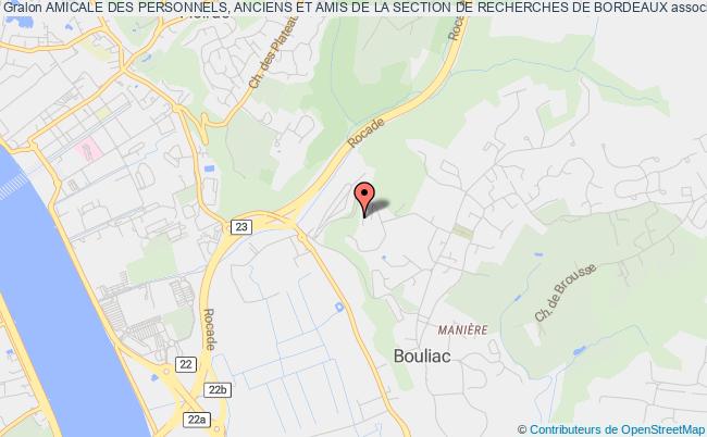 plan association Amicale Des Personnels, Anciens Et Amis De La Section De Recherches De Bordeaux Bouliac