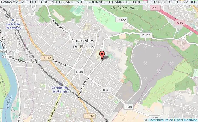 plan association Amicale Des Personnels, Anciens Personnels Et Amis Des Colleges Publics De Cormeilles En Parisis Cormeilles-en-Parisis