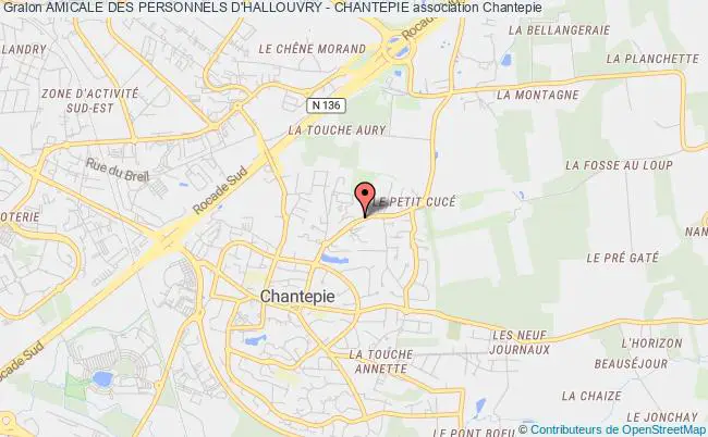 plan association Amicale Des Personnels D'hallouvry - Chantepie Chantepie