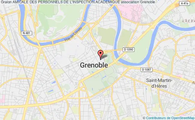 plan association Amicale Des Personnels De L'inspection Academique Grenoble