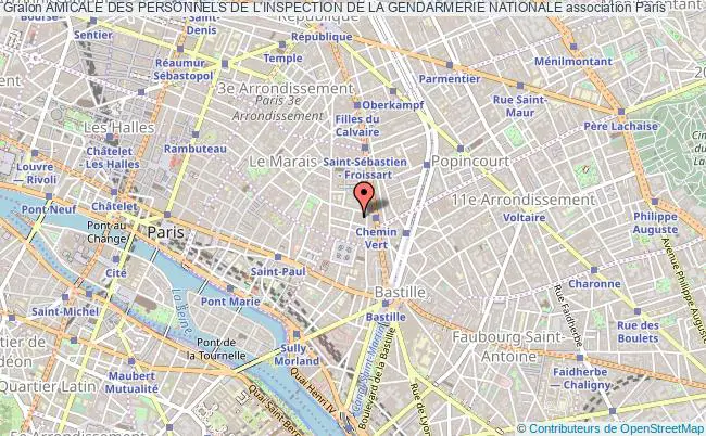 plan association Amicale Des Personnels De L'inspection De La Gendarmerie Nationale Paris