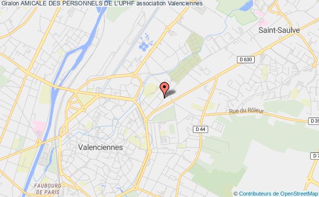 plan association Amicale Des Personnels De L'uphf Valenciennes