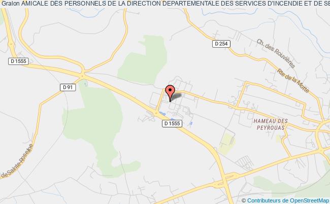 plan association Amicale Des Personnels De La Direction Departementale Des Services D'incendie Et De Secours Du Var le Muy