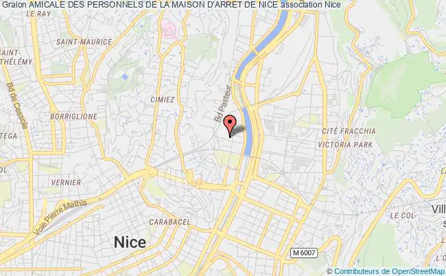 plan association Amicale Des Personnels De La Maison D'arret De Nice Nice