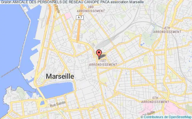 plan association Amicale Des Personnels De RÉseau Canope Paca Marseille