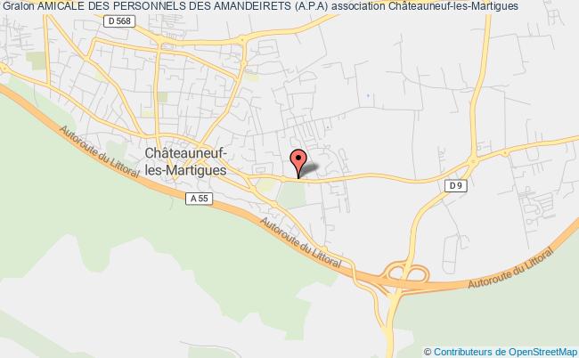 plan association Amicale Des Personnels Des Amandeirets (a.p.a) Châteauneuf-les-Martigues