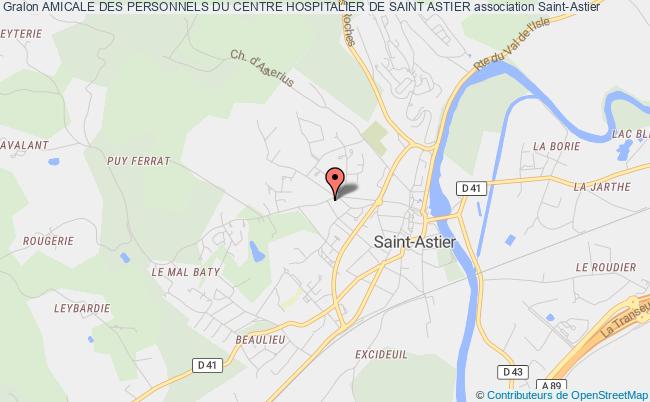 plan association Amicale Des Personnels Du Centre Hospitalier De Saint Astier Saint-Astier