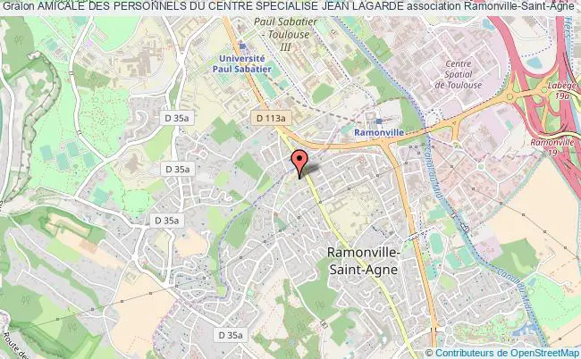 plan association Amicale Des Personnels Du Centre Specialise Jean Lagarde Ramonville-Saint-Agne