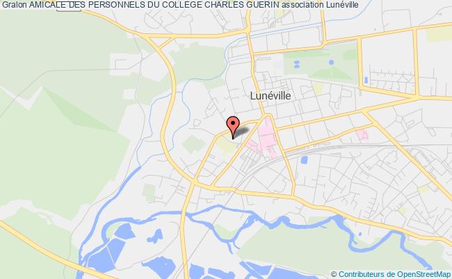 plan association Amicale Des Personnels Du College Charles Guerin Lunéville