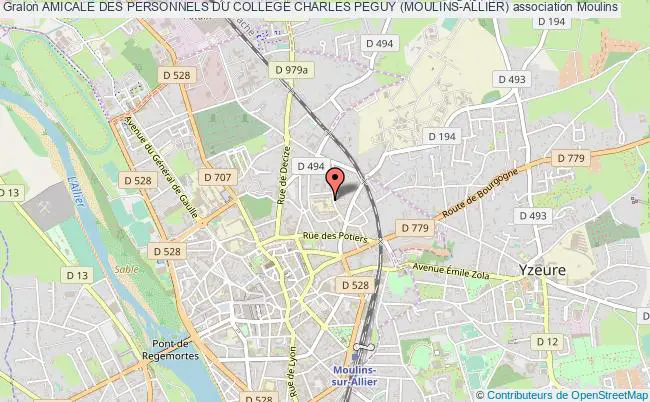 plan association Amicale Des Personnels Du College Charles Peguy (moulins-allier) Moulins