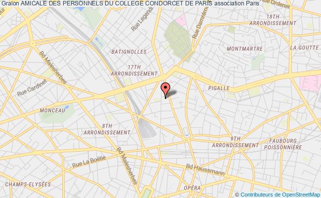plan association Amicale Des Personnels Du College Condorcet De Paris Paris
