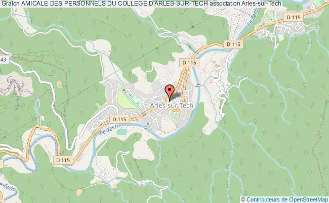 plan association Amicale Des Personnels Du College D'arles-sur-tech Arles-sur-Tech