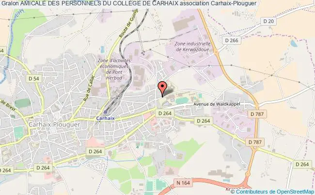 plan association Amicale Des Personnels Du College De Carhaix Carhaix-Plouguer