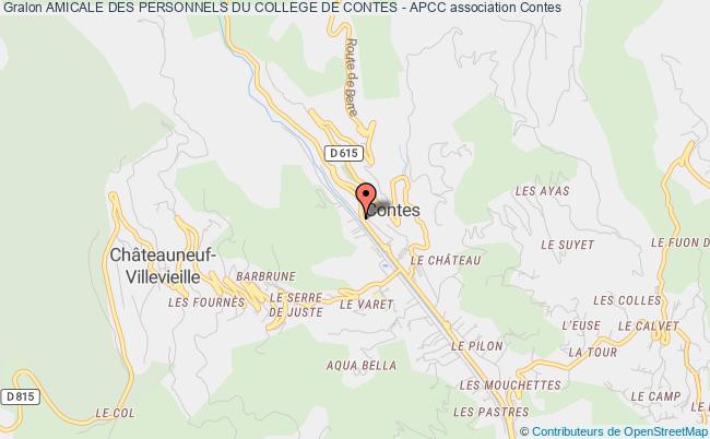 plan association Amicale Des Personnels Du College De Contes - Apcc Contes