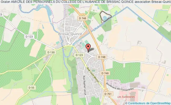plan association Amicale Des Personnels Du College De L'aubance De Brissac Quince Brissac-Quincé