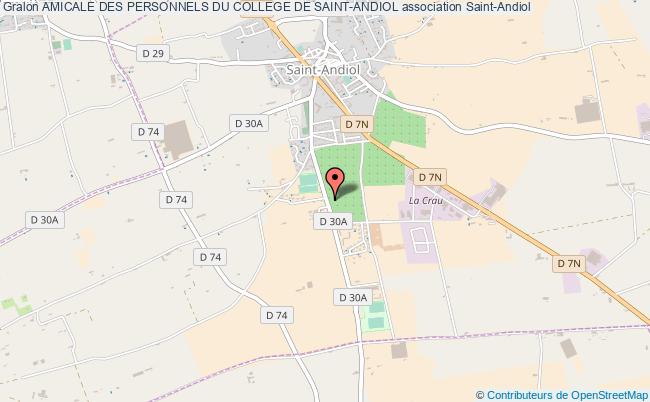 plan association Amicale Des Personnels Du College De Saint-andiol Saint-Andiol