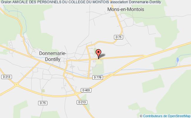 plan association Amicale Des Personnels Du College Du Montois Donnemarie-Dontilly