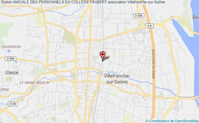 plan association Amicale Des Personnels Du College Faubert Villefranche-sur-Saône