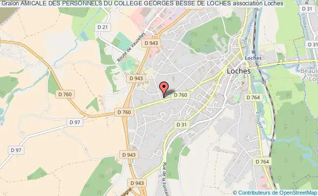 plan association Amicale Des Personnels Du College Georges Besse De Loches Loches