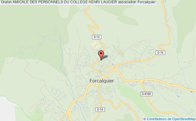 plan association Amicale Des Personnels Du College Henri Laugier Forcalquier