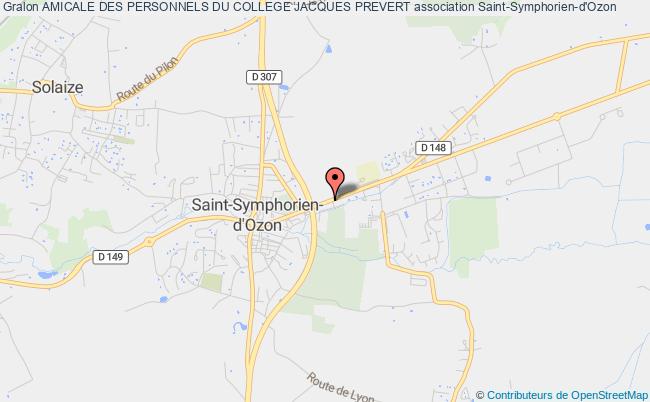 plan association Amicale Des Personnels Du College Jacques Prevert Saint-Symphorien-d'Ozon