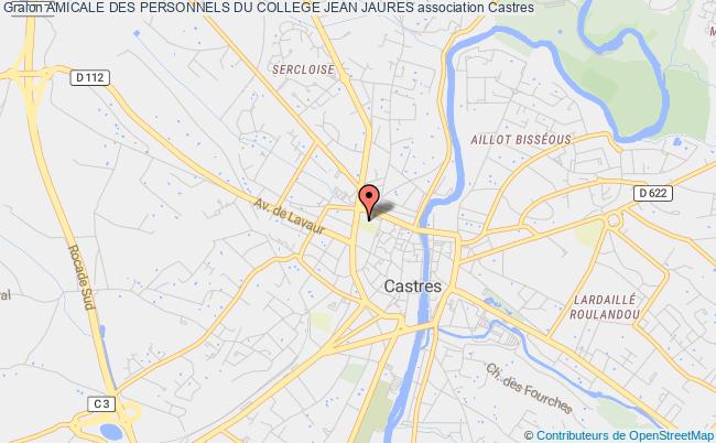 plan association Amicale Des Personnels Du College Jean Jaures Castres