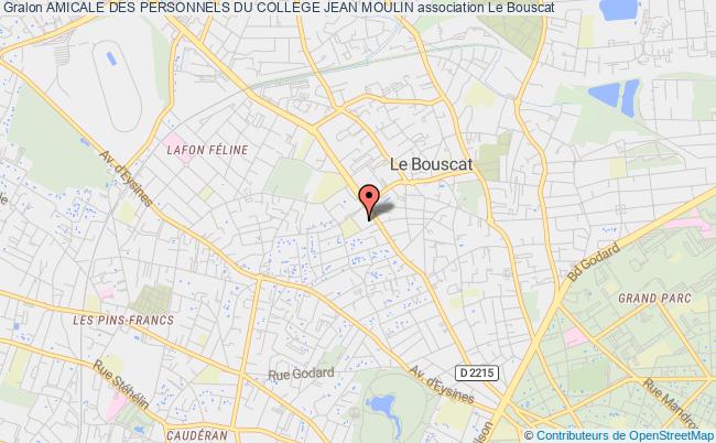 plan association Amicale Des Personnels Du College Jean Moulin Le Bouscat