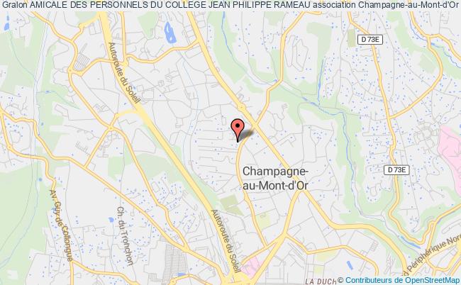 plan association Amicale Des Personnels Du College Jean Philippe Rameau Champagne-au-Mont-d'Or