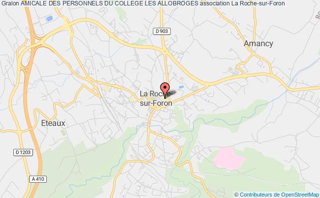 plan association Amicale Des Personnels Du College Les Allobroges La    Roche-sur-Foron